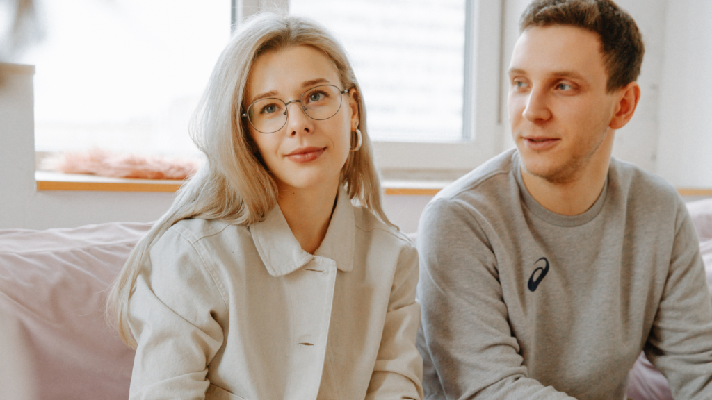 Couple having CBT-I session