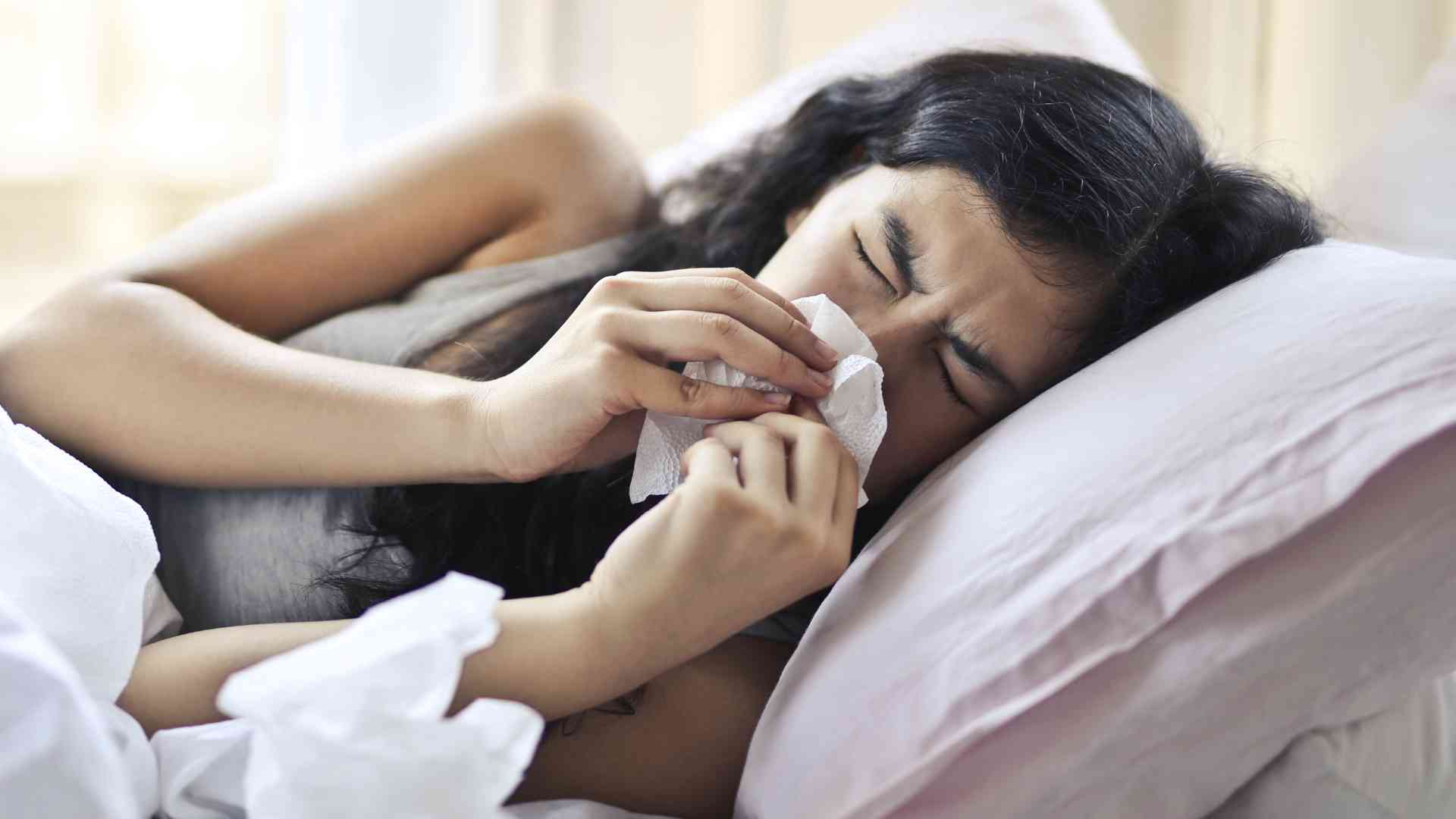 View of Sleeping with a cold | Trouble Sleeping