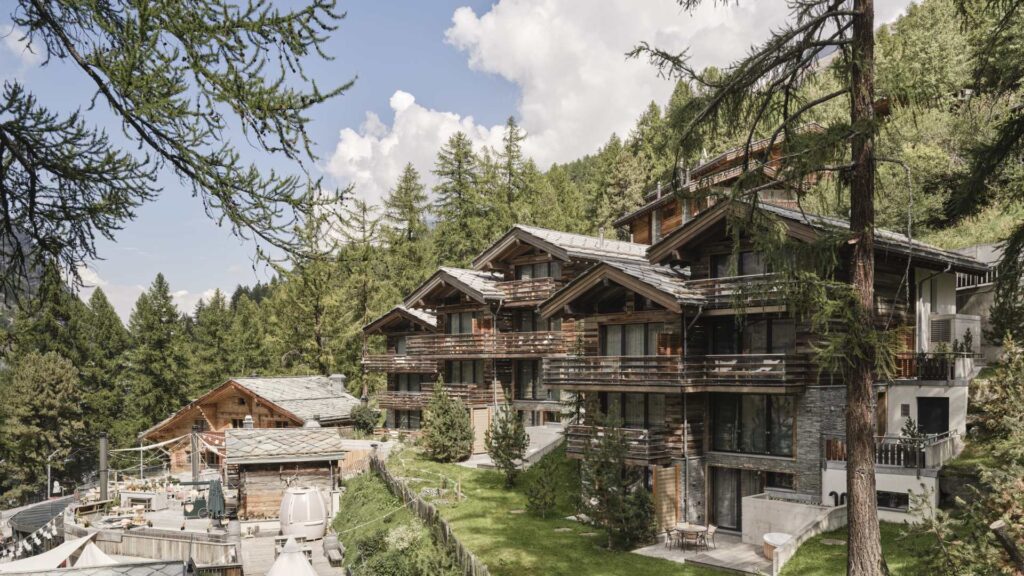 Resort in Swiss Alps