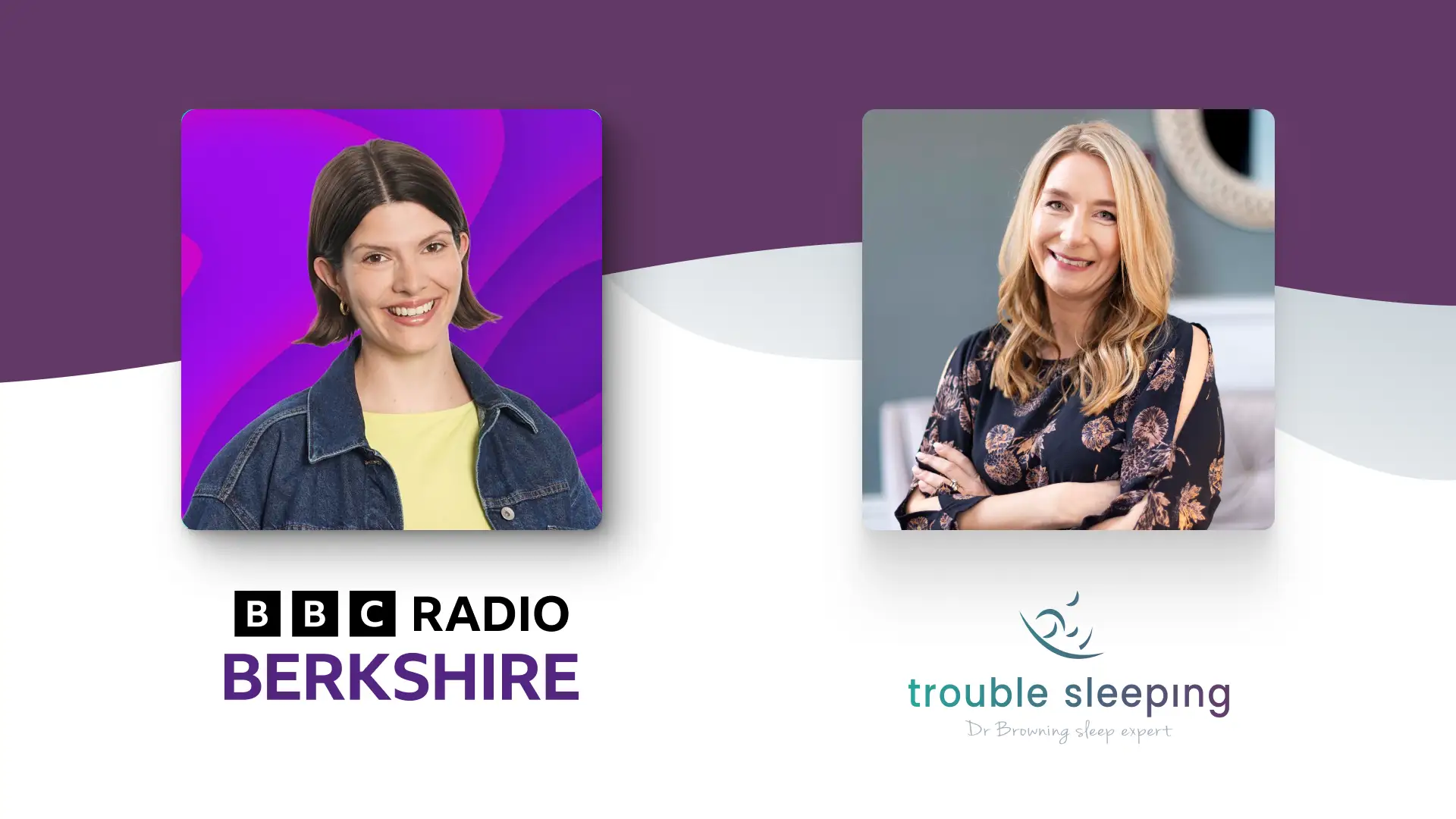 Dr Lindsay Browning speaking on BBC Radio Berkshire about cognitive shuffling as a technique to help with insomnia and racing thoughts at bedtime