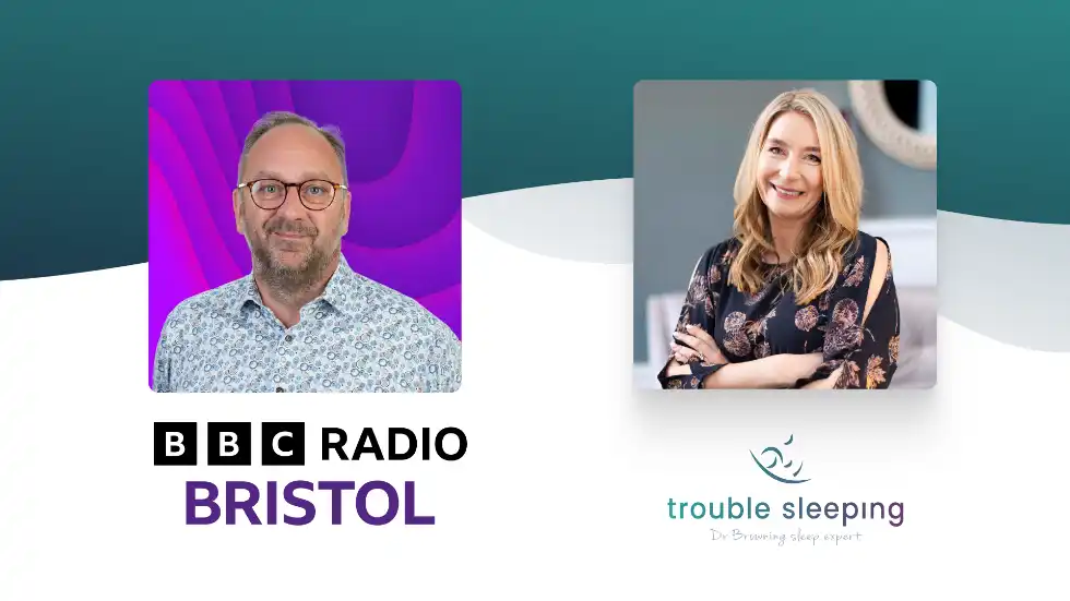 Dr Lindsay Browning on BBC Radio Bristol discussing how many hours of sleep adults need and how sleep requirements change with age